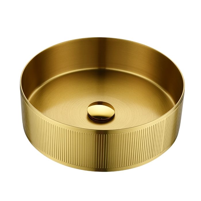 Раковина AltroBagno Costoso 001005 OrSp из нержавеющей стали, матовое золото 26188