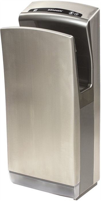 Сушилка для рук SONNEN K7, 1650 Вт, погружного типа, время сушки 10 секунд, нержавеющая сталь, антивандальная, 604750 26221