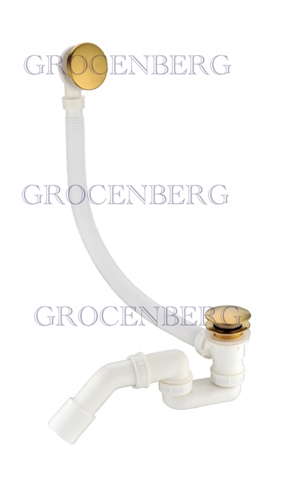 Автоматический слив-перелив для ванны Grocenberg GB230 золото брашированное (GB230GL) 10105 - фото 621