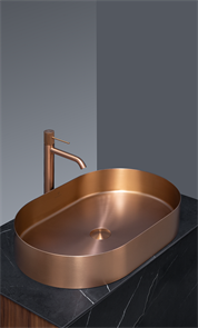 Раковина AltroBagno Eterno 001027 RaSp из нержавеющей стали, матовая медь 26189