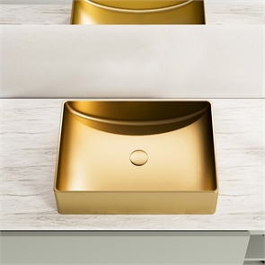 Раковина AltroBagno Futuro 001013 OrSp из нержавеющей стали, матовое золото 26198