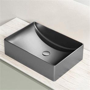 Раковина AltroBagno Futuro 001014 MtGr из нержавеющей стали, графит (оружейная сталь) 26200