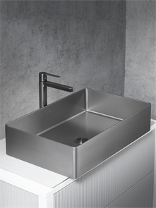 Раковина AltroBagno Solido 001022 MtGr из нержавеющей стали, графит (оружейная сталь) 26201