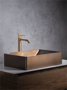 Раковина AltroBagno Futuro 001016 BrAn из нержавеющей стали, состаренная бронза 26206