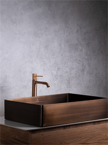 Раковина AltroBagno Solido 001024 BrAn из нержавеющей стали, состаренная бронза 26208