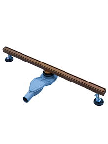 Душевой трап 80см под плитку узкий AltroBagno Supremo 071236 BC (80), цвет медь матовая 26216