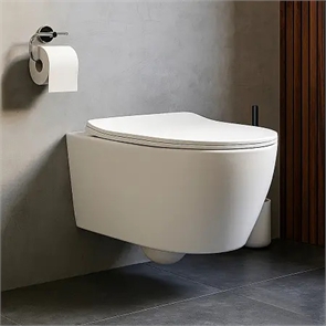 Унитаз подвесной Azario UNO 365х485x365 , безободковый, в комплекте с быстросъемным сиденьем микролифт (AZ-2380) 10048