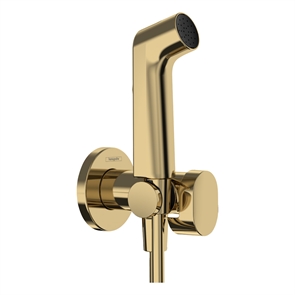 Гигиенический душ Hansgrohe EcoSmart+ S 1jet со смесителем (требуется скрытая часть 29235180) золото глянец (29232990) 10053