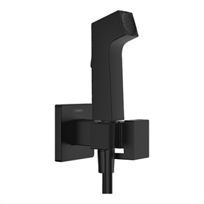Гигиенический душ Hansgrohe EcoSmart+ E 1jet,  со смесителем (требуется скрытая часть 29235180) черный матовый (29233670) 10060