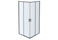 Душевой уголок 200х80x80 мм AQUATEK (Акватек) квадратный, двери раздвижные, оружейная сталь (AQ ARI KV 08020GM) 10175