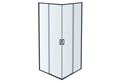 Душевой уголок 200х90x90 мм AQUATEK (Акватек) квадратный, двери раздвижные, оружейная сталь (AQ ARI KV 09020GM) 10176