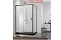 Душевая дверь в нишу 200х120 см AQUATEK (Акватек) двухэлементная, раздвижная, хром (AQ ARI RA 12020CH) 10185