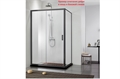 Душевая дверь в нишу 200х100 см AQUATEK (Акватек) двухэлементная, раздвижная, хром (AQ ARI RA 10020CH) 10187