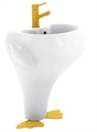 Раковина детская напольная CREAVIT Ducky белая, лапки желтые (DC052-00CB00E-0000) 10211 - фото 1338