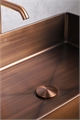 Раковина AltroBagno Solido 001024 BrAn из нержавеющей стали, состаренная бронза 26208