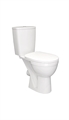 Унитаз-компакт для инвалидов горизонтальный выпуск нижний подвод с арматурой 2/реж слив кнопка с сиденьем полипропилен белый Ресса Rosa (Кировская керамика) 26219
