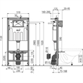 Инсталляция для подвесного унитаза без кнопки смыва Alca Plast (AM101/1120-0001) 26227