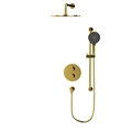Термостатическая душевая система скрытого монтажа WHITECROSS (Вайткросс) Y цвет золото глянец (YSET09TOPGL) 10045